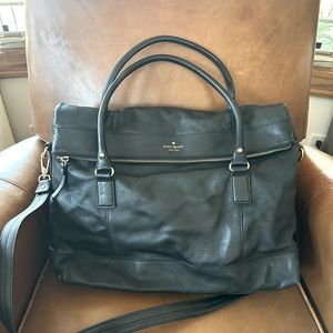 Kate Spade Zipper Flap Bag XL, Black